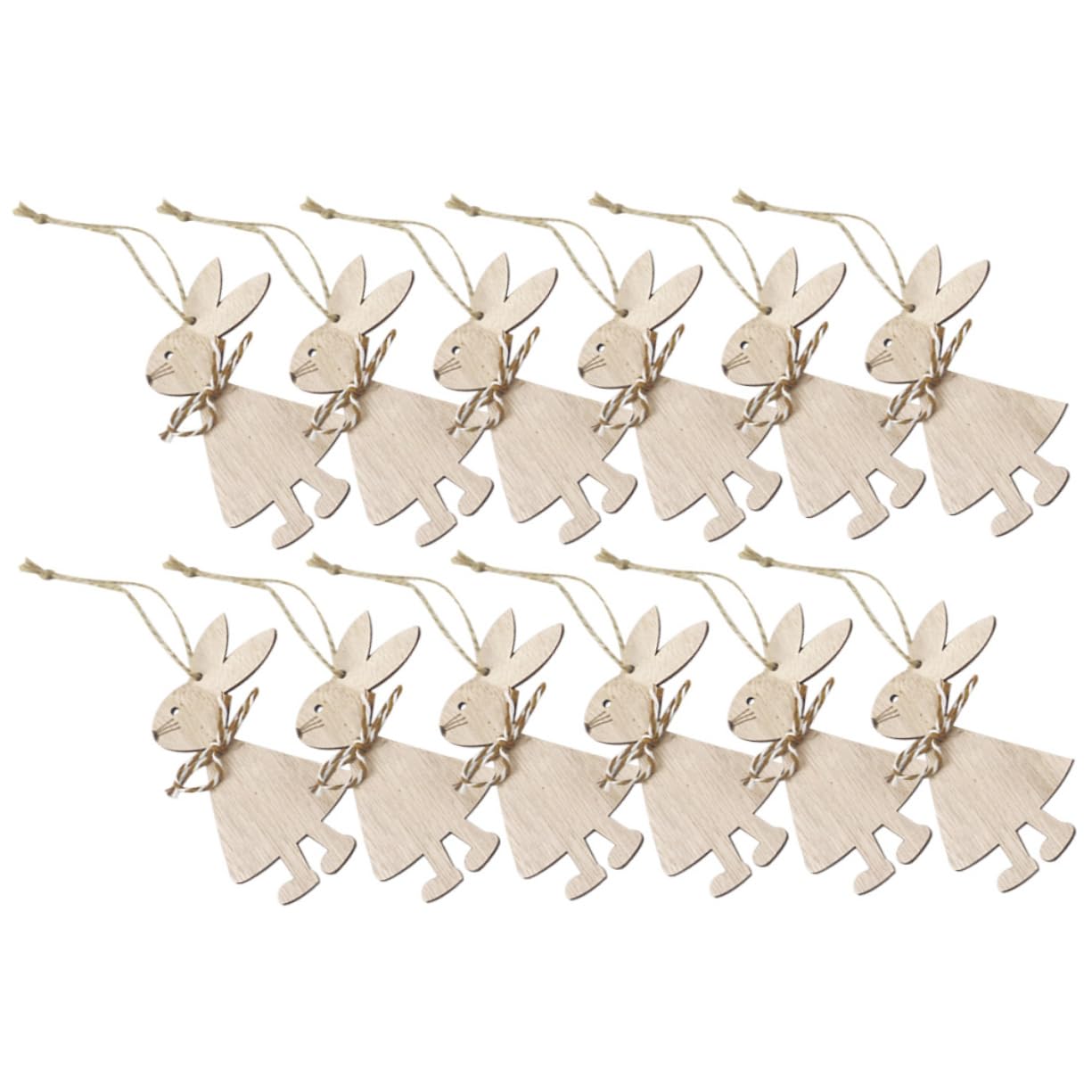 Cabilock 4 Set Coniglio Decorazioni Del Pendente Bunny Ornamenti Per Pasqua Festival Ornament Easter Bunny Decor Appeso Ornamento Albero Di Pasqua Ornamenti 12 pezzi * 4
