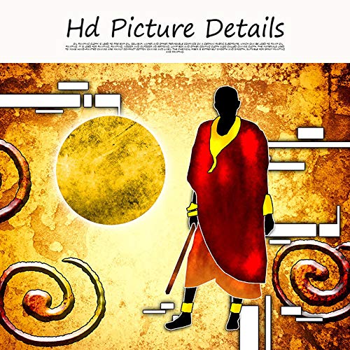 Affiches et impression murale art africain salon 40x60