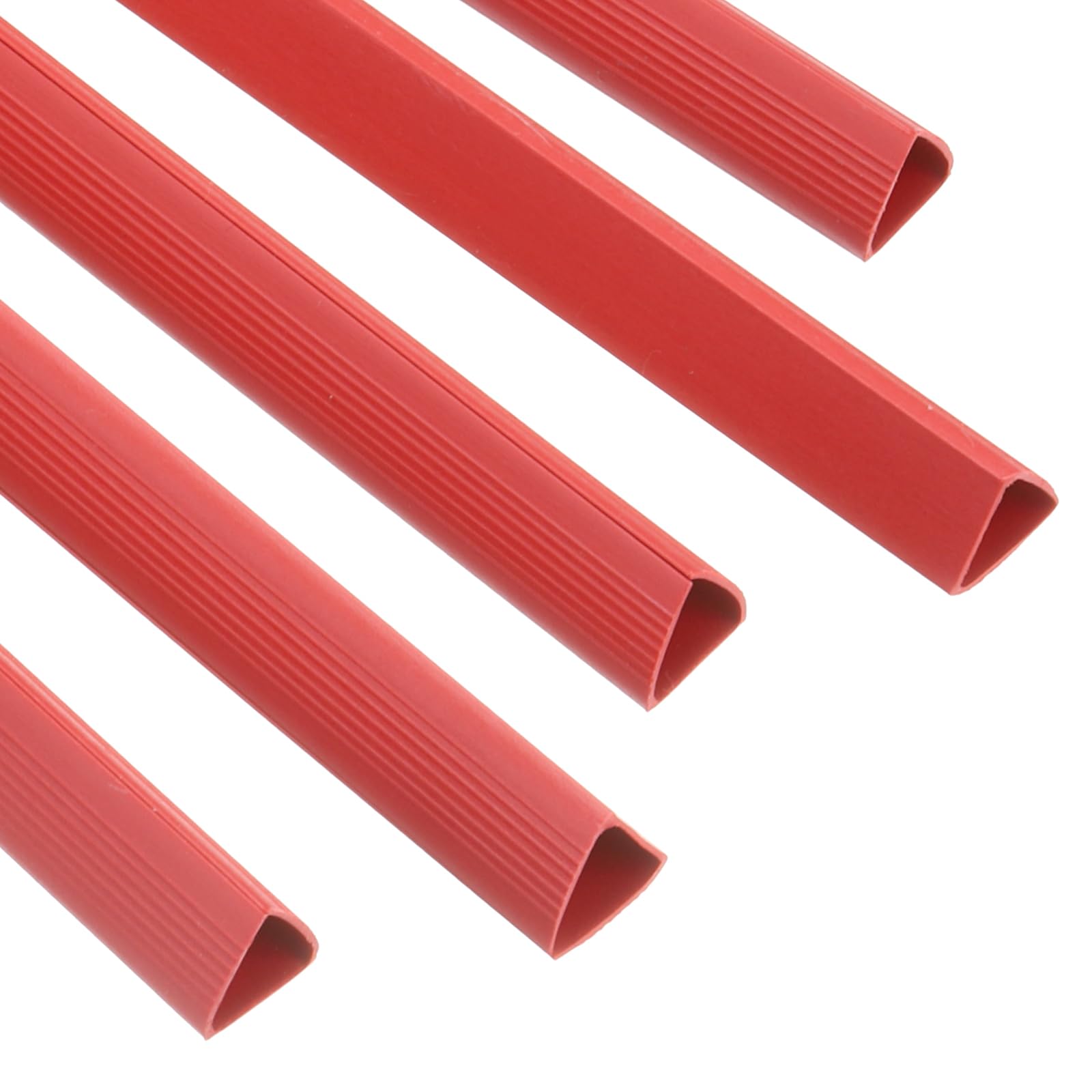 PATIKIL 30Pcs Binding Bars, 13x15mm Binding Bars Slide Grip 120 Sheets Capacity A4 Size Report Binder Presentation Binder for Study Office Report Cover Resume, Red