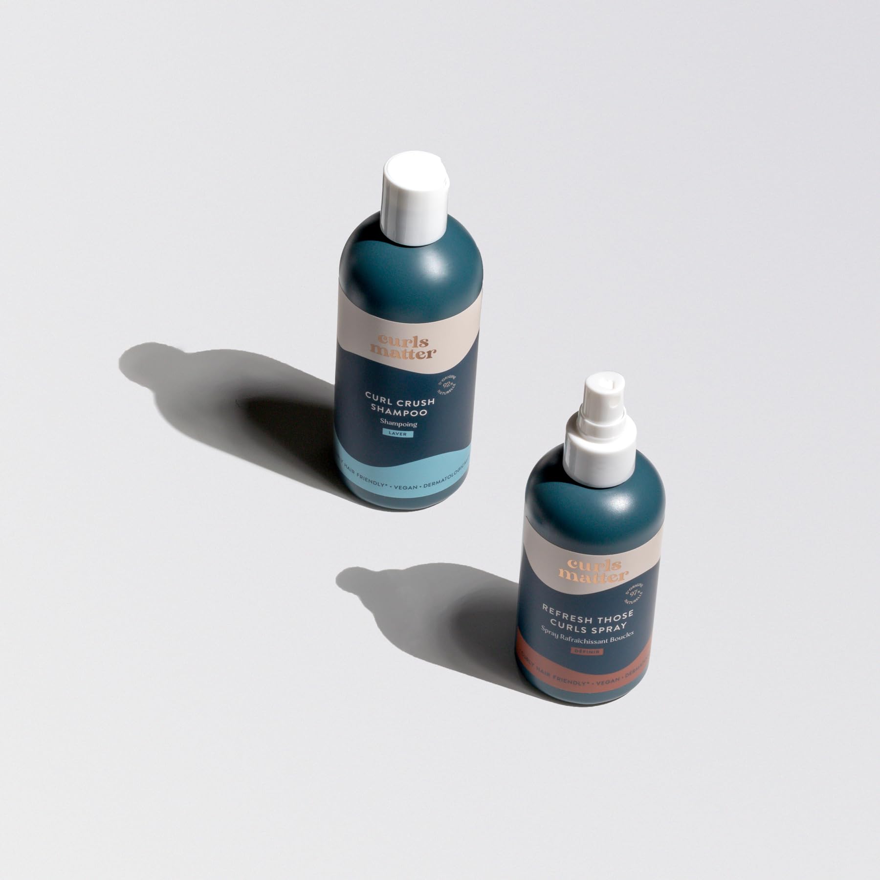 Curls Matter - Wake Up Curls - Duo Shampooing + Refresh Spray | Redéfinition Quotidienne | Cheveux Bouclés