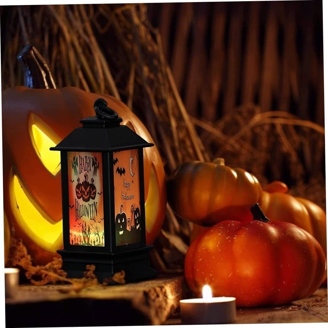 Halloween Led Lampion Z Dyni 2 Sztuk Halloween Świecące Światło Dyni Led Świecące Latarnia Lampa W Stylu Vintage Lampa Naftowa Halloween Impreza Tematyczna Prop Dekoracji Boże Narodzenie Halloweenowy