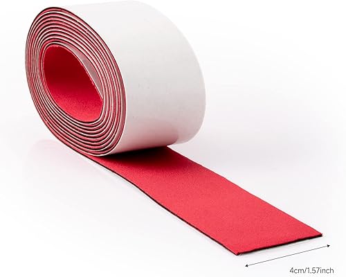 Miniatura 2 de FOSHIO Fieltro de microfibra para envoltura de borde de escobilla de 6.6ft de longitud, fieltro rojo para cubrir los bordes de las espátulas de