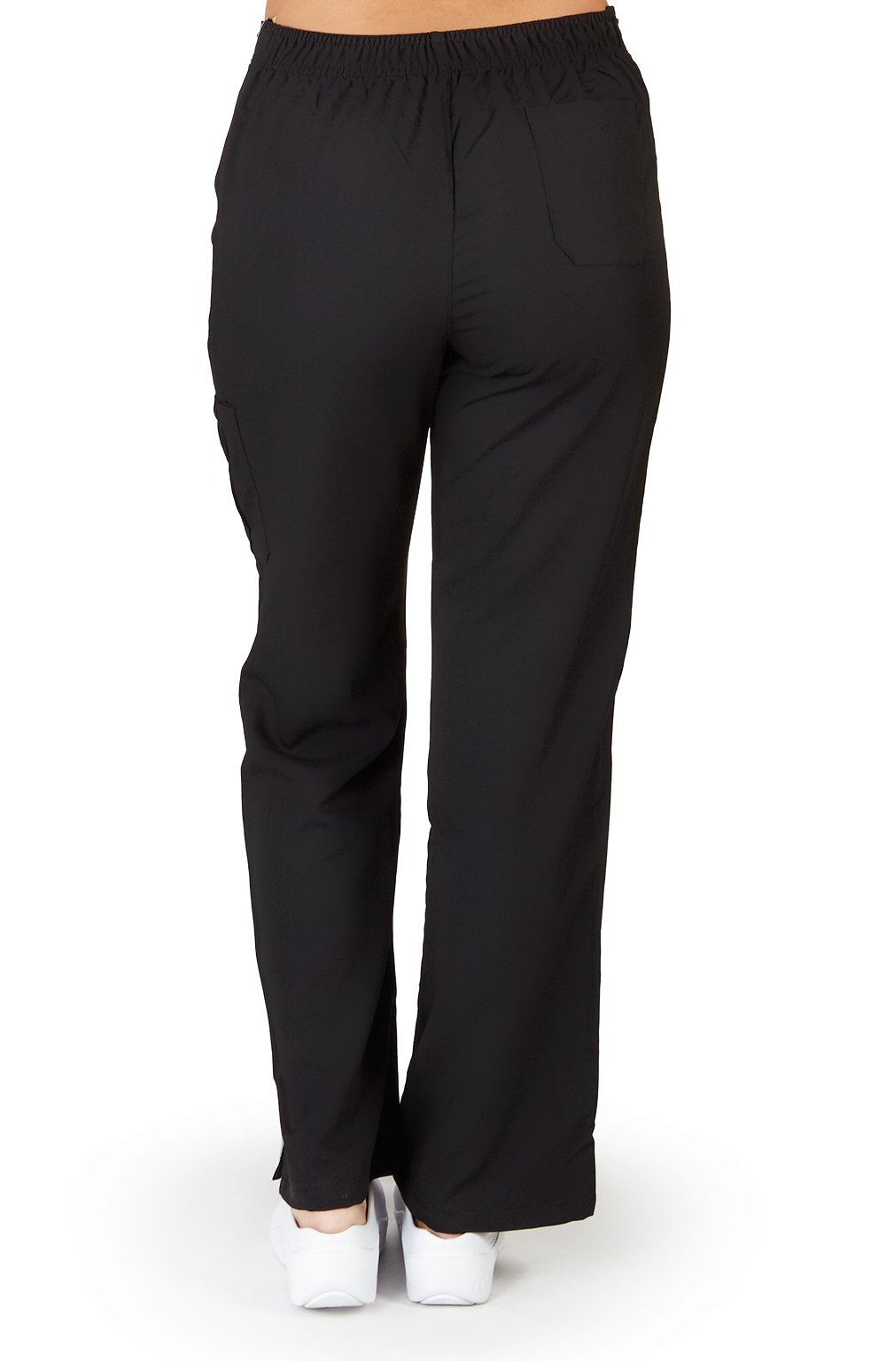 Ultra Soft Brand Scrubs - Premium Womens Junior Fit Cargo Pocket Scrub Pant, Black 36170-XX-Large