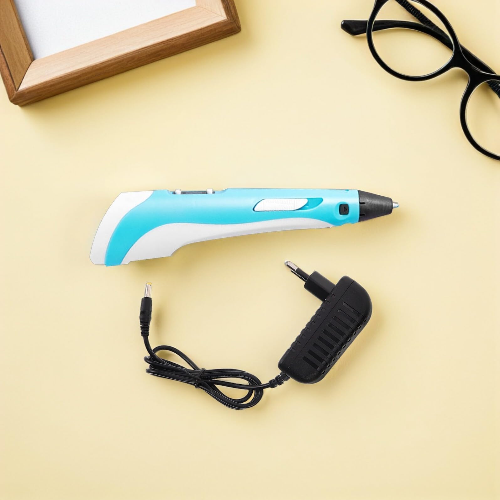 Adaptateur Chargeur 5v pour Stylo 3d, Câble Alimentation Stylo Impression 3d, Prise Eu, Lot de 2 Pièces, Compatible pour Usage en Classe et Extérieur, Cordon