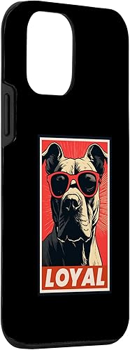 Vista 30 de iPhone 15 Pro Max Dogo Argentino Loyal Dog Vintage Pet Mom Dad Case