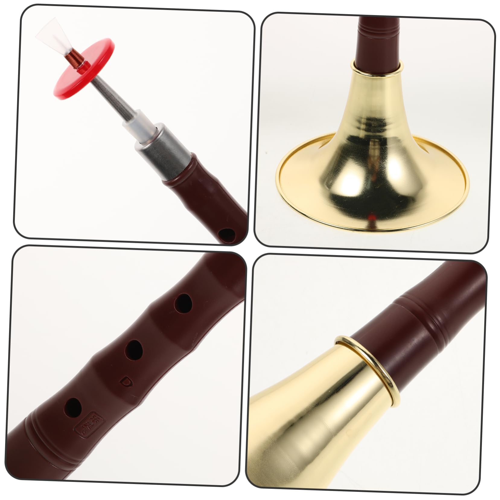 Yardwe Suona aus Abs Harz mit Antikratz Design Anfängerfreundliches Traditionelles Blasinstrument Leicht zu Spielen für Musikpraxis und Sammlung Satz