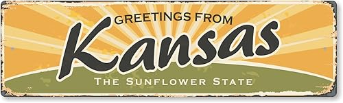 Miniatura 16 de SmartSign Letrero de metal vintage de 4 x 14 pulgadas "Welcome To New Jersey State", aluminio a prueba de óxido de 40 mil con recubrimiento New