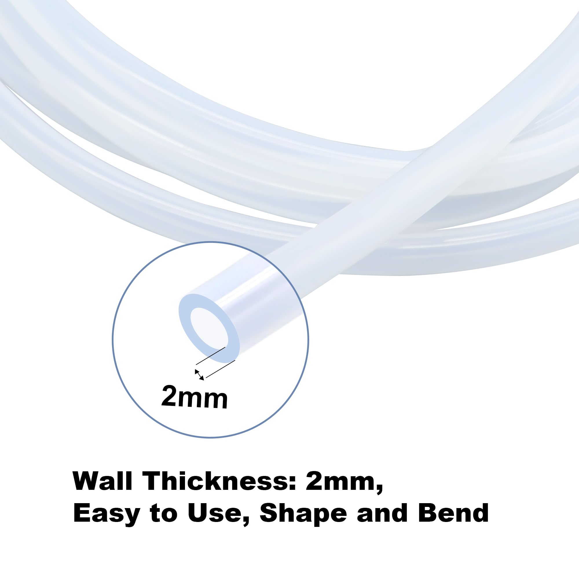 LAVMHAB Manguera De Silicona 3mm ID X 6mm OD – 3 Metros, Flexible, Alta Temperatura (-50°C A 200°C) Para Transferencia De Bomba (Negro)