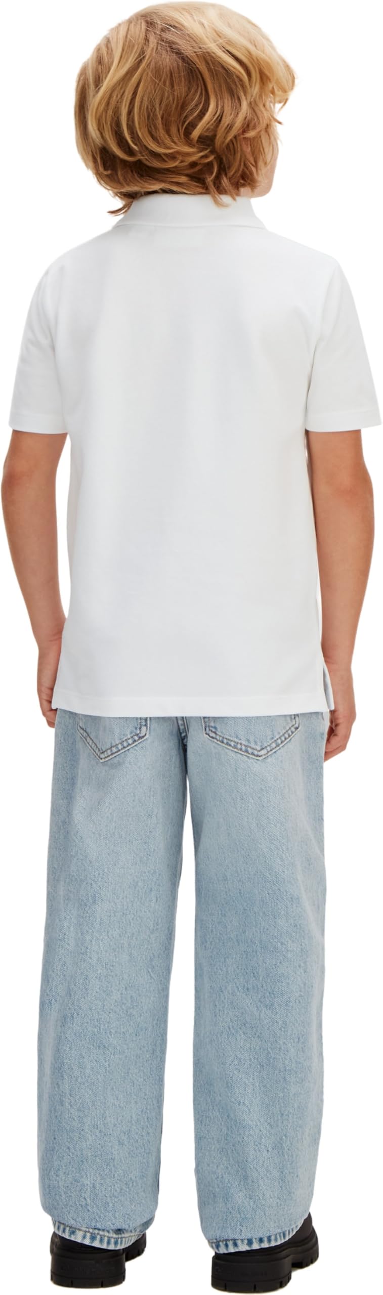 Calvin Klein Solid Polo Lvcksjb29b Polo S/S Bambini e Ragazzi