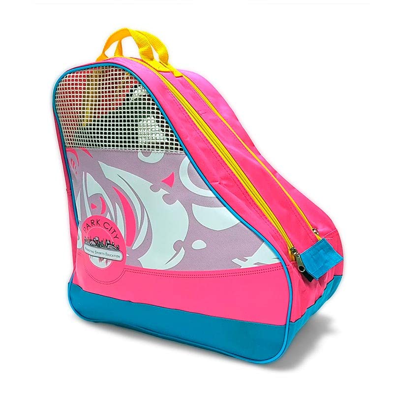 Borsa Per Pattini KRF Park - Unisex Bambini, Rosa, Con Base Rinforzata E Tracolla Regolabile - Foto 9