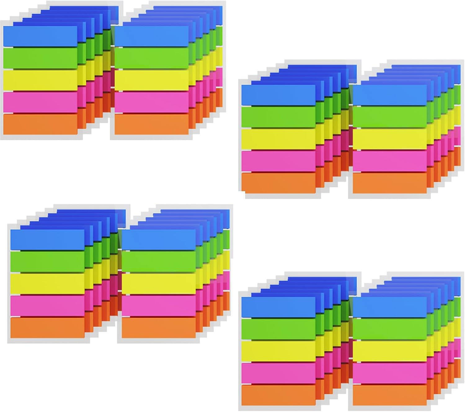 3000 Stück Sticky Notes Pfeil Index Marker, 5 Farben,wiederverwendbare Haftfahnen,Einfache Index Tabs, Haftnotizen,Seitenmarker Zum Hervorheben von Informationen in Verträgen,Büchern oder Akten
