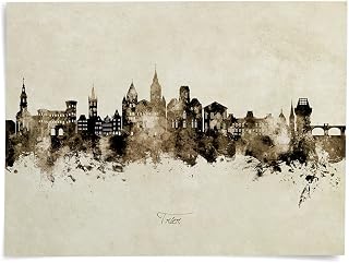 Trier Deutschland Skyline Art Print (50x70cm poster) -26819