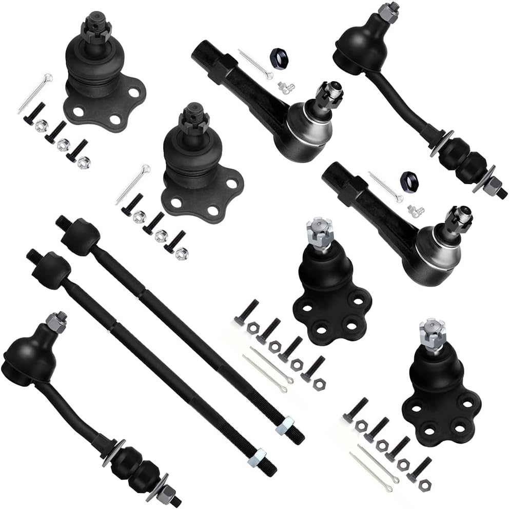 10pc Set RWD Suspension Kit Inner Outer Tie Rod End Sway Bar Link Lower Upper Ball Joint Replacement fit 1997-1999 For Dodge Dakota 1999 For Durango 2WD