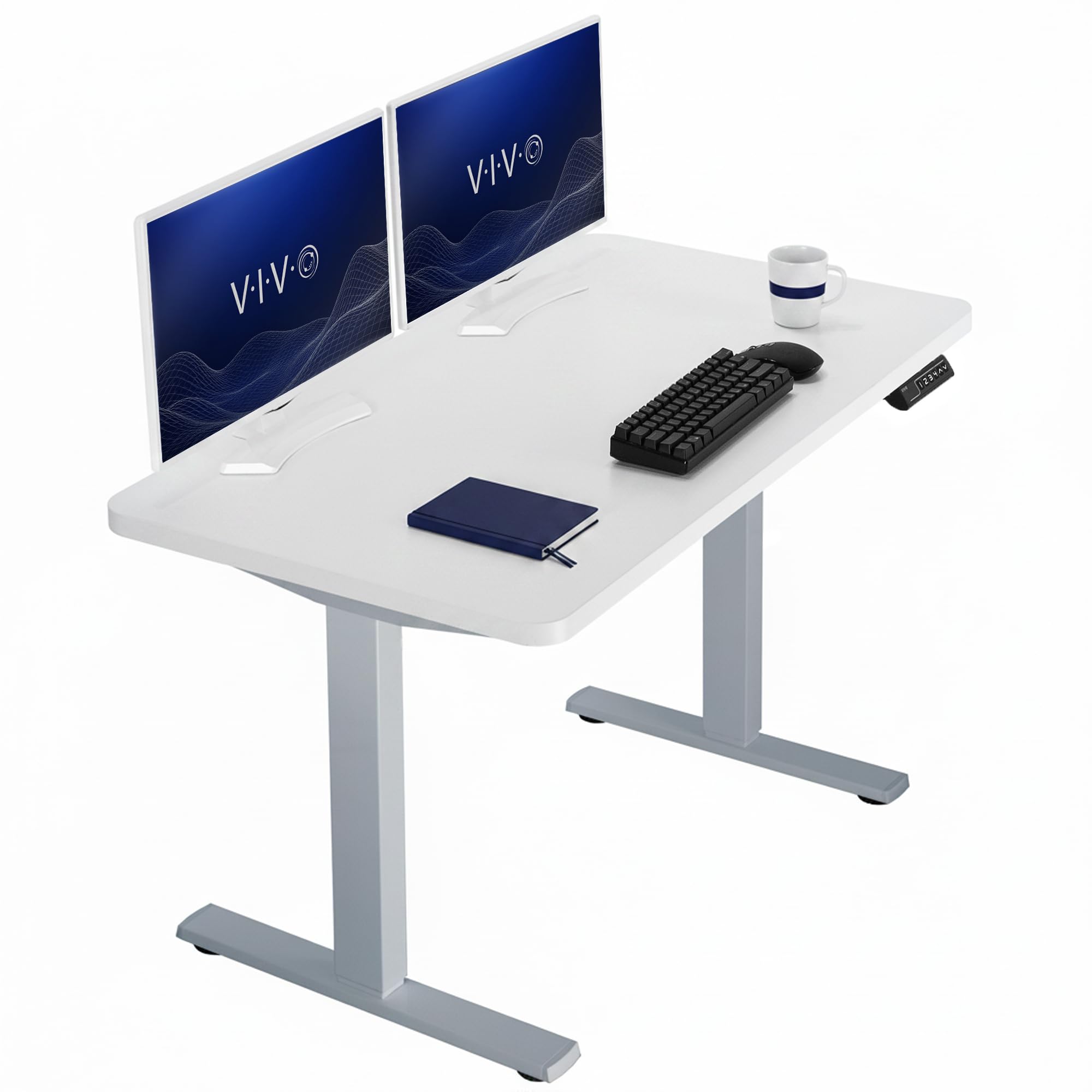 VIVO White 43 x 24 in Standing Desk, DESK-KIT-1G4W