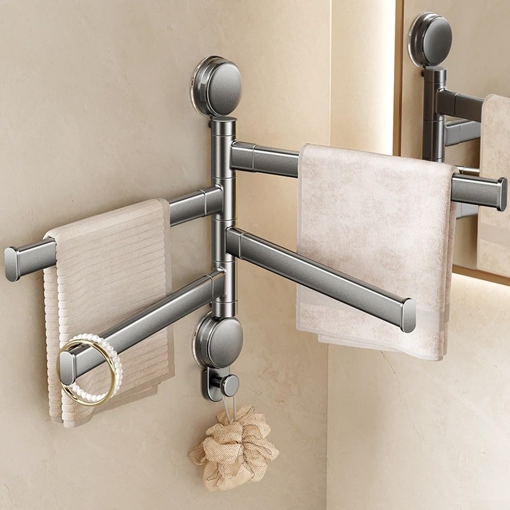 Perchero Baño Aluminio Aleación Humedad Perchero Baño Aluminio(Five Rods)