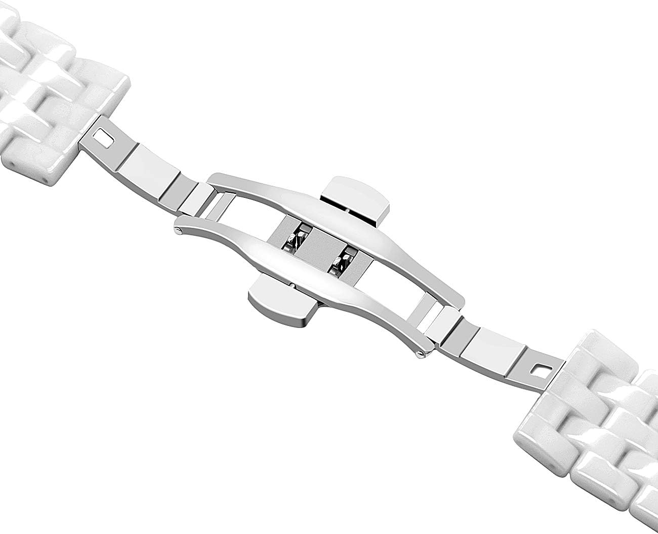 YISIWERA Removable 46mm for Galaxy Ceramic Watch Bands for Men Women Quick Release Watch Strap Compatible with Gear S3 Frontier Classic Galaxy 46mm Bands