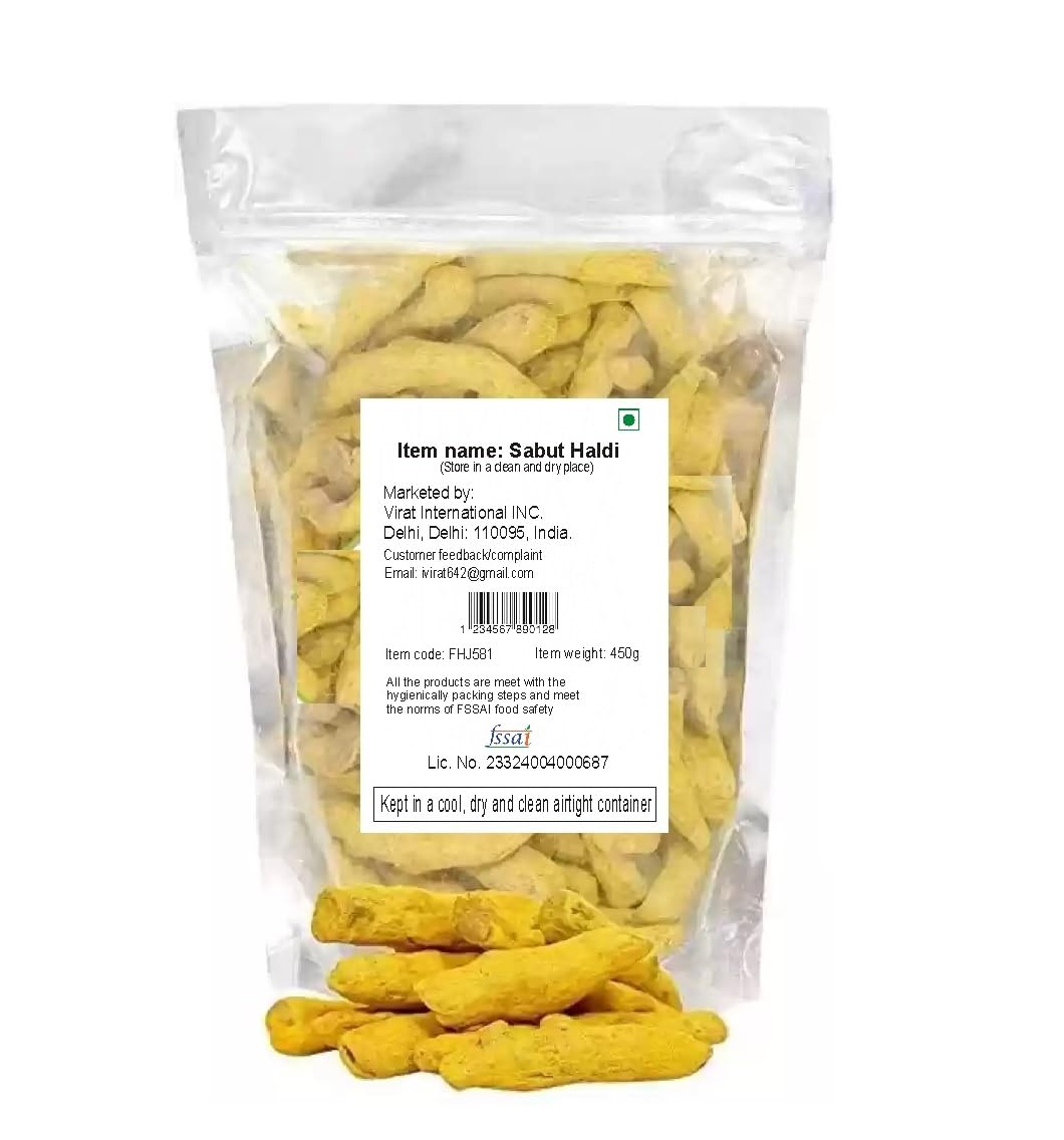 Virat International Organic sabut Haldi, turmeric sticks (450g) (B0D6RMH5T1) Amazon Price History, Amazon Price Tracker