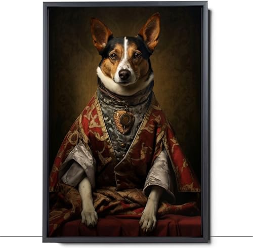 Miniatura 841 de Thuan Chow Chow Retrato de mascota con disfraz real de perro en un disfraz retrato de perro con vestimenta Retrato medieval de mascota retrato