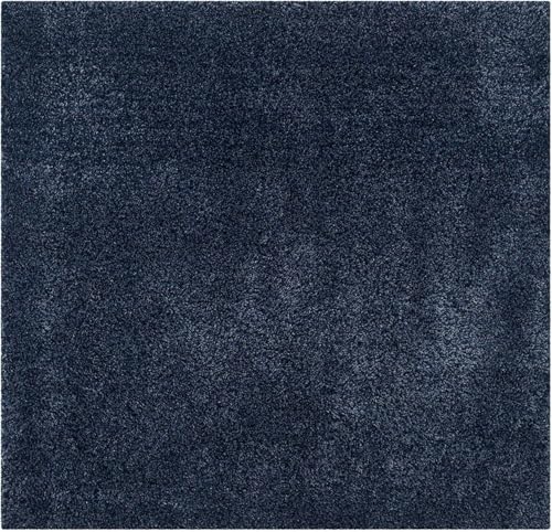 Image of FIASCO Shaggy Carpet Bedside Runner | 2 Inch Pile Height Back in Canvas for Bedroom, Kids Room, Guest Room | Area Rug Microfiber Soft Plush Fluffy Shaggy Carpet | 2x5 Feet Blue