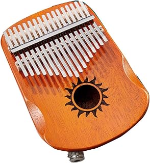 HYUWANGYU Piano de Pulgar Ligero para Principiantes Kalimba de 17 Teclas Instrumento Musical portátil de Caoba fácil de Aprender (Color: marrón Claro tamaño: 18 x 13 x 35 cm)