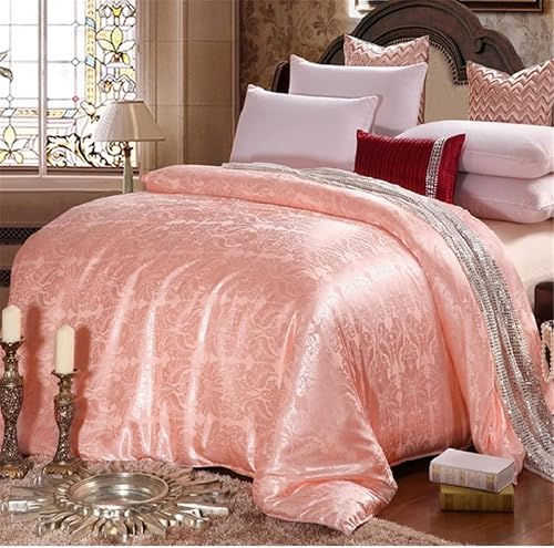 Miniatura 4 de Edredón acolchado con relleno de seda natural, tamaño King y Queen, manta gruesa de invierno, edredón de color sólido