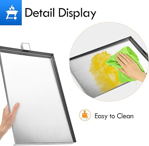 Miniatura 6 de SUB025 Piezas de repuesto para bandeja de goteo Traeger Tailgater 20 Bandeja de goteo TFB30KLF TFB29PLB TFB29LZA BBQ055 TFB30LZAC Jr Elite Bronson