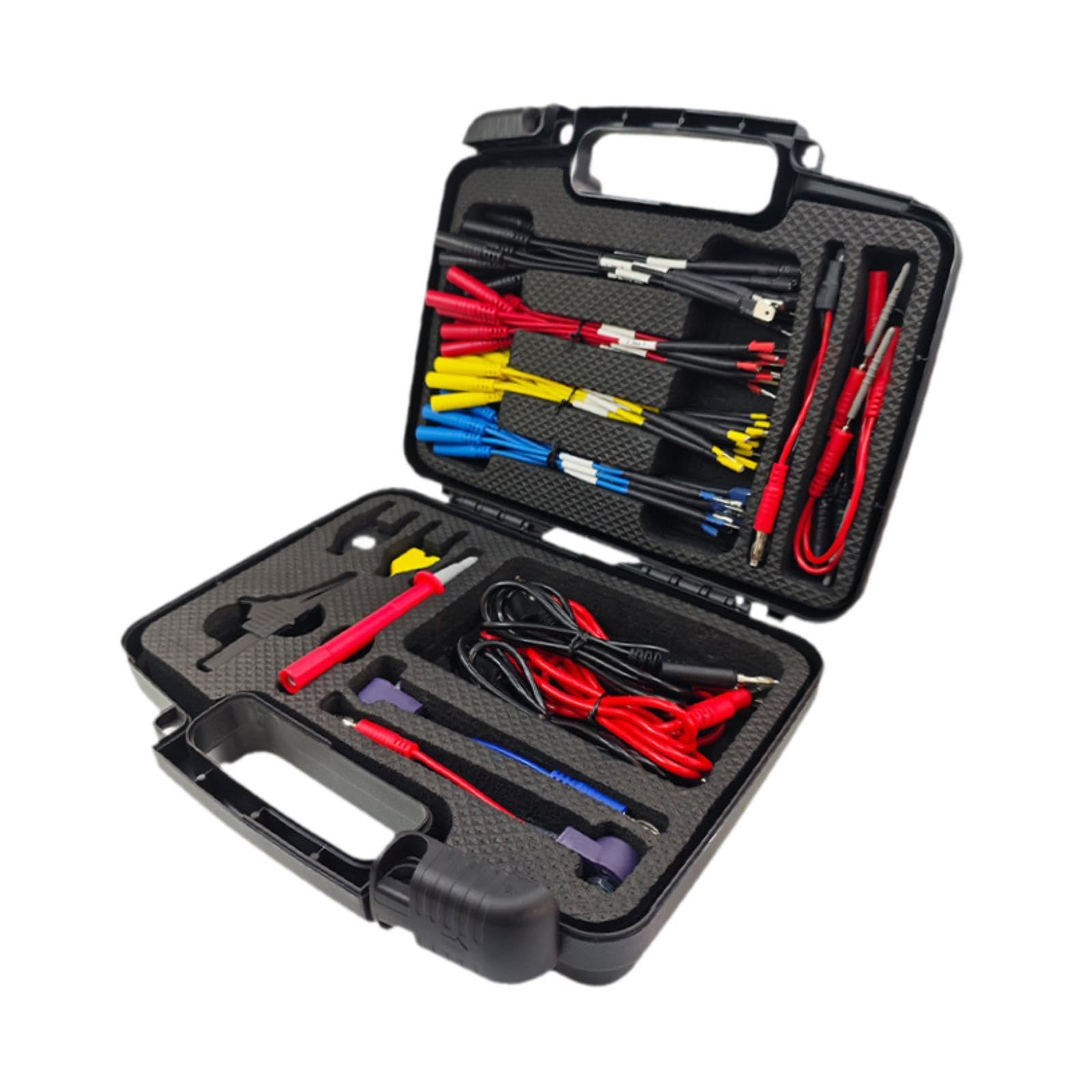 68 Piezas Multímetro Kit de Cables de Prueba Accesorios Multifunción con Terminales de Silicona y Adaptadores de Banana Plug Adecuado para Industria
