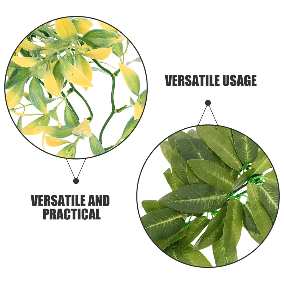 UPKOCH 6piezas Plantas para Reptiles de Plástico para Decorar Terrarios Enredaderas Artificiales Colgantes para Acuarios de Reptiles Decoración para Terrarios de Serpientes