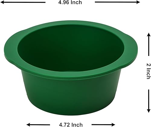 Miniatura 2 de Vimas Moldes redondos de silicona extra gruesos de 4 pulgadas, 4 moldes antiadherentes para hornear para pasteles de capas, pastel de queso, pastel