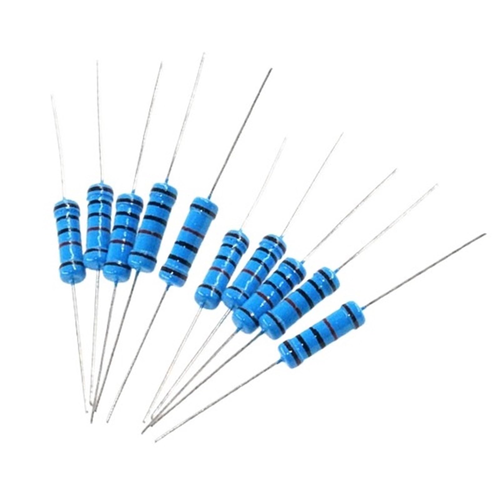20Pcs 2W Metal Film Resistor 0R - 2.2M 1% 2.2 10 100 120 150 220 270 330 390 470 1K 2.2K 4.7K 10K 15K 22K 47K 100K 470K 1M ohm(12K)