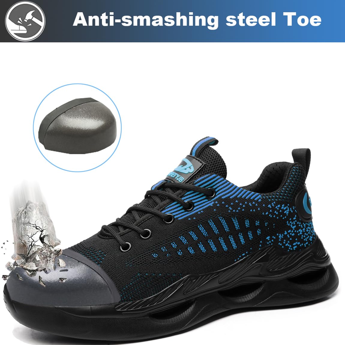 Scarpe Antinfortunistiche Uomo Donna Scarpe da Lavoro con Punta in Acciaio Scarpe da Cantiere 36-46