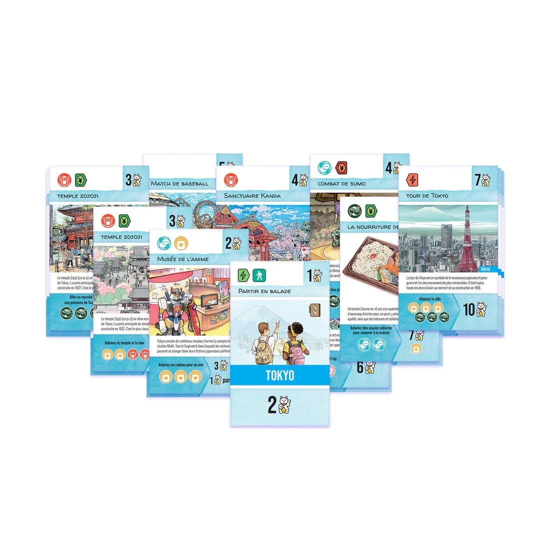 Don't Panic Games | Let's Go ! to Japan | Jeu de société | À partir de 10 Ans | 1 à 4 Joueurs | 45 Minutes | Version Française