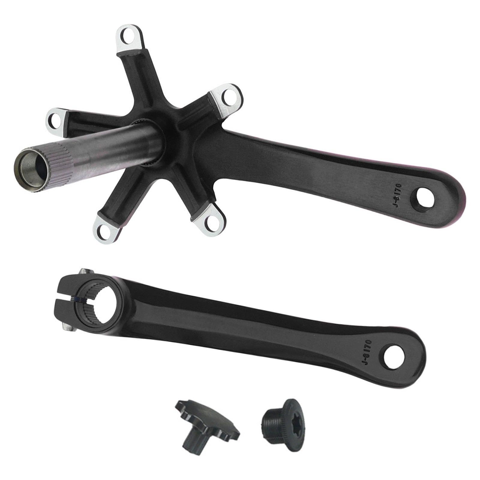 Set di pedivelle per mountain bike cave ad resistenza in lega di alluminio leggera per biciclette, set di pedivelle per mountain bike in lega di, Manovella, 152 millimetri
