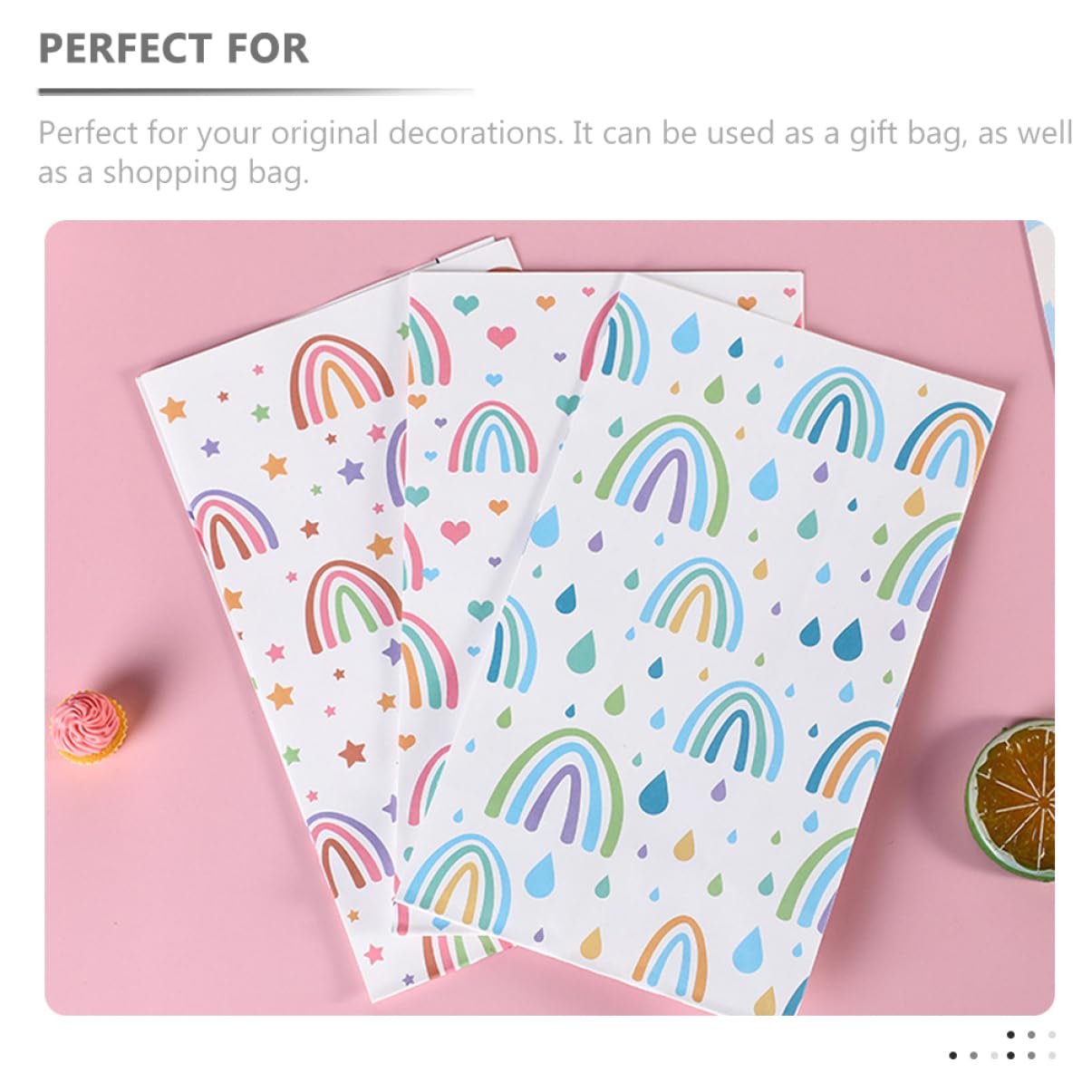 PACKOVE 4 Sätze Quadratbeutel Party Versiegelbar Tasche Kordelstring Hochzeit Packsäcke Geschenkverpackungstüten Papier 30 Stück * 4