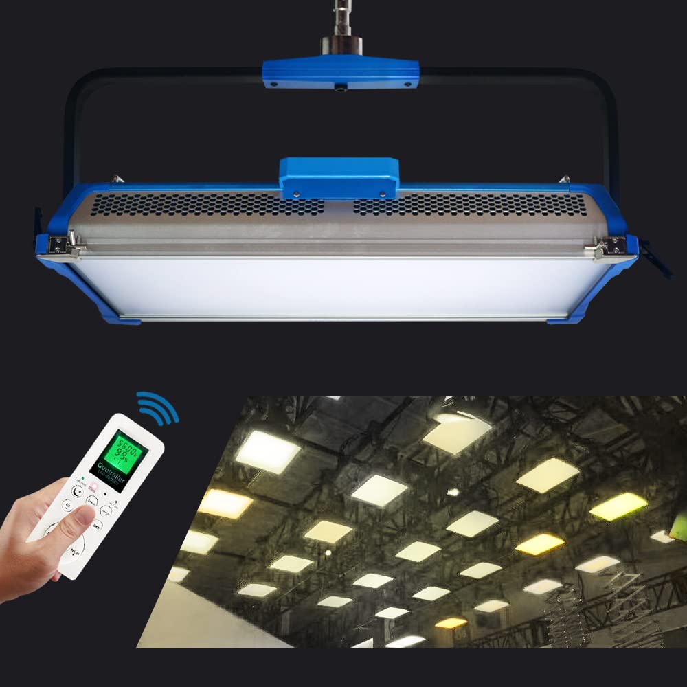 AI-2000BI LED Panel Light,Bicolor 95ra+3200-5500k, DMX e controllo app, con telecomando & Diffusore & Borsa per il trasporto, per Video Studio Film Shoot Illuminazione fotografica