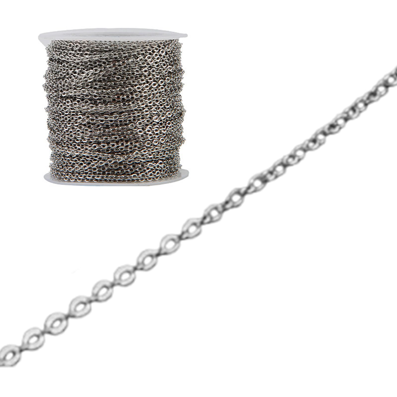 Chaîne fabrication bijoux 65.61 pieds pour créer vos colliers DIY