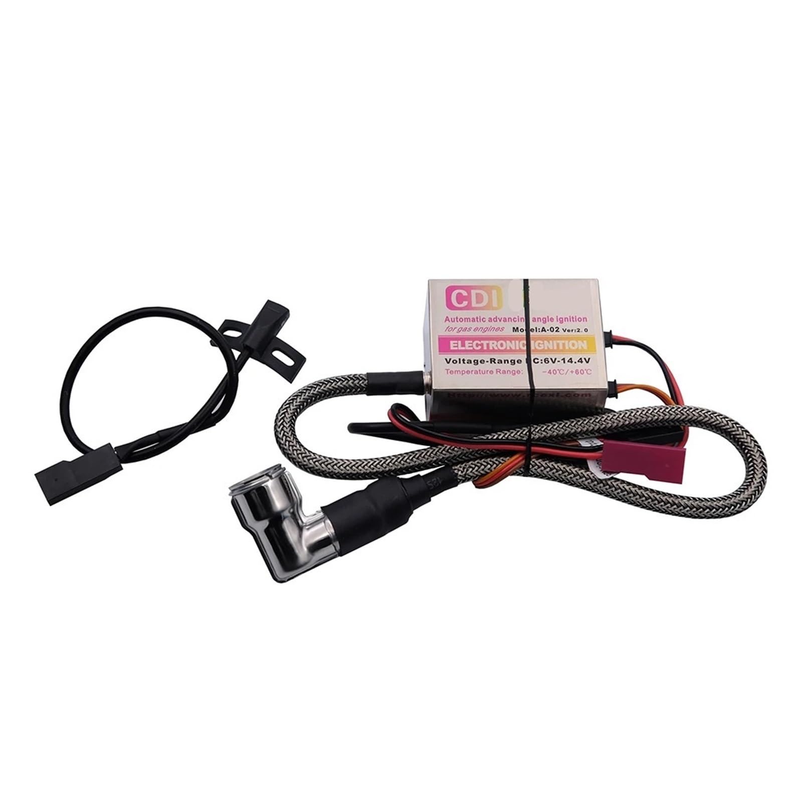 AMXDHH Single Ignition CDI CM6-10mm 90 DegreeSpark Plug Special DLE Fit for Gas Petrol Engine DLE20/DLE30/DLE55/CRRCpro GP26R/GP50R