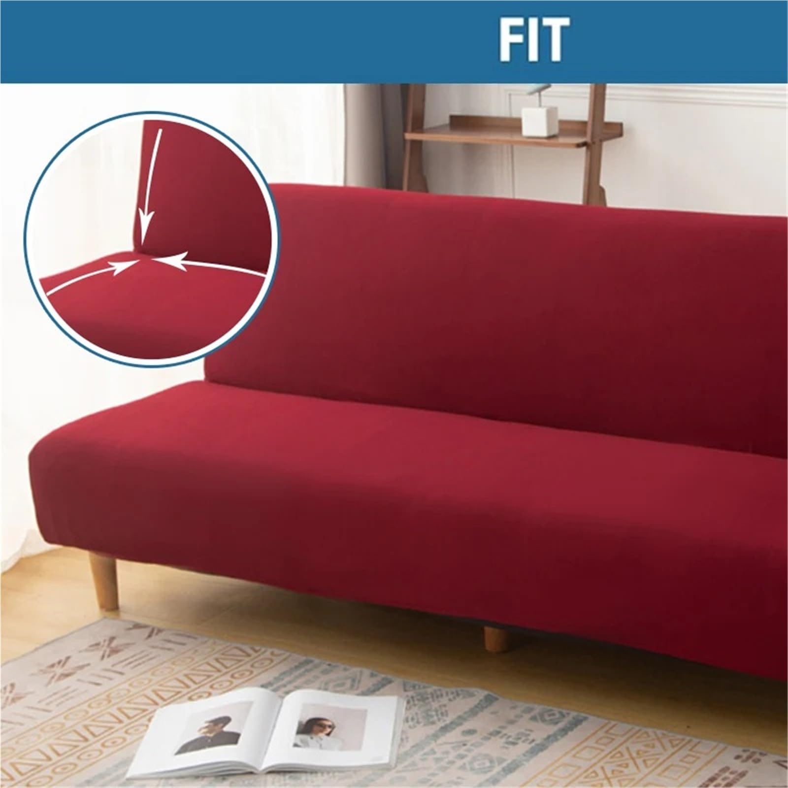 Funda elástica for sofá Cama Tipo futón para Hogar