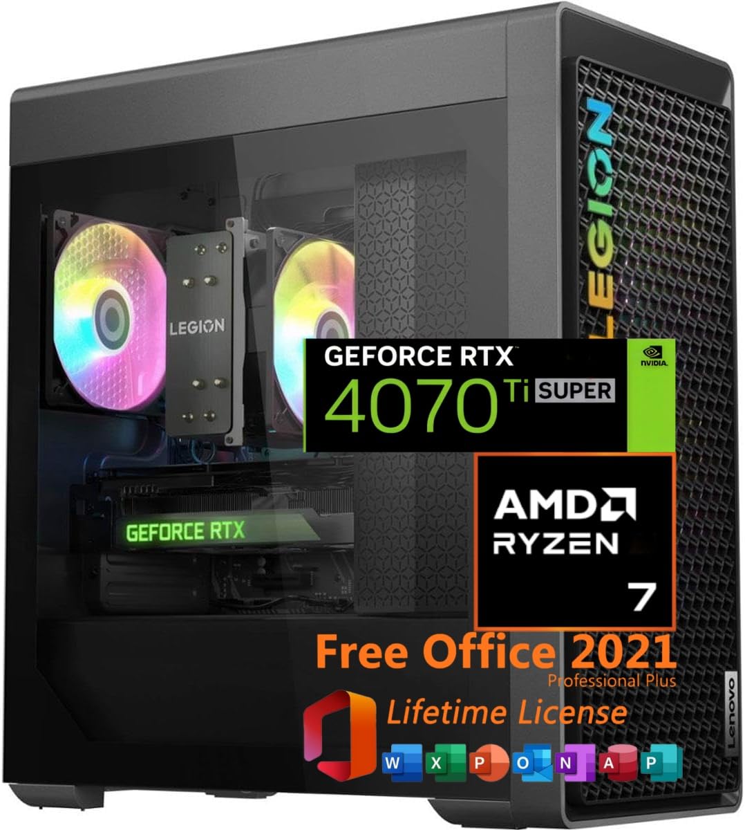 Amazon.com: Lenovo Legion Tower Gaming Desktop Computer, AMD Ryzen 
