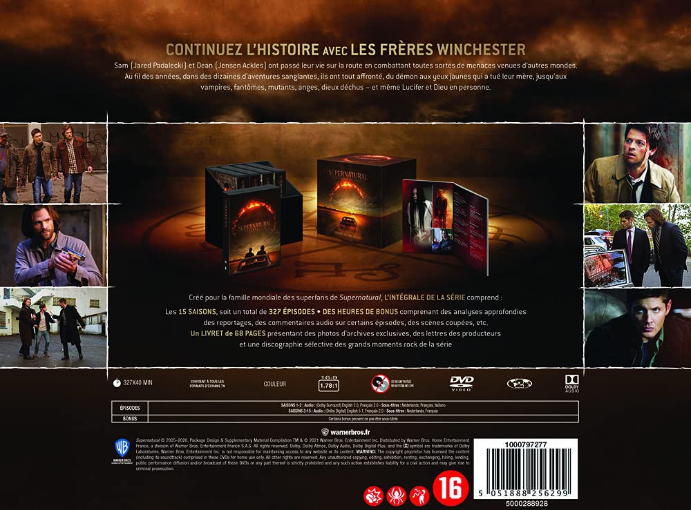 Supernatural - Intégrale de la série : Saisons 1 à 15 [DVD]