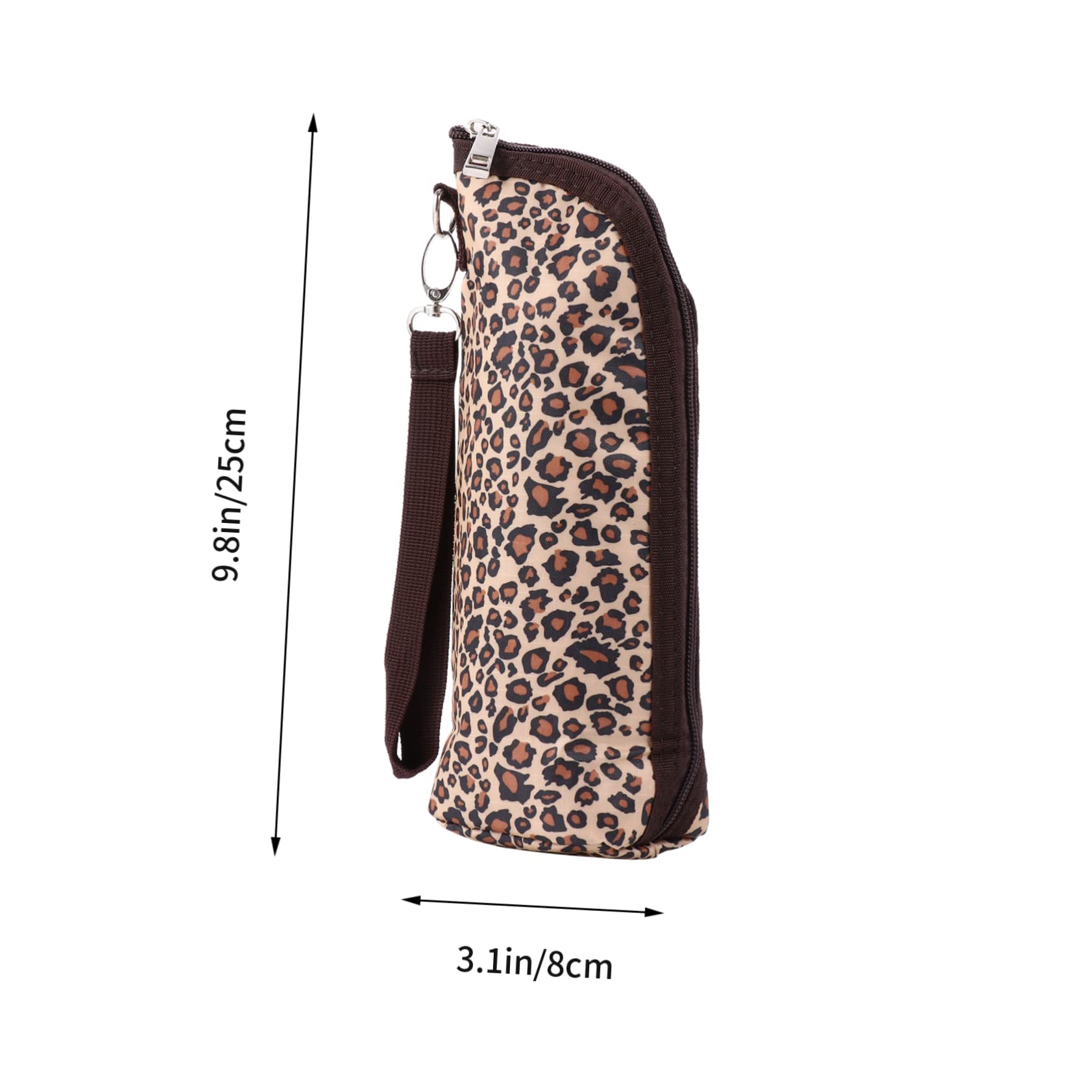 Garneck 1Pc Leopard Print Bottle Pouch Insulated Feeding Storage Bag for Breastmilk Formula for Travel Stroller Attachment Nursery Use