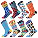 Produktbild BONANGEL Herren Lustige Bunte Socken,Herren witzige Strümpfe, Fun Gemusterte Muster Socken, Verrückte Socken Modische Mehrfarbig Klassisch als Geschenk, Neuheit Sneaker Crew Socken (8 Paar-Lizard)