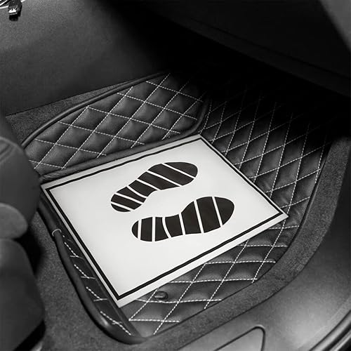 Miniatura 4 de IMIKEYA Alfombrilla de papel 25 alfombrillas desechables para el piso del automóvil, alfombrillas desechables para interiores de impresión