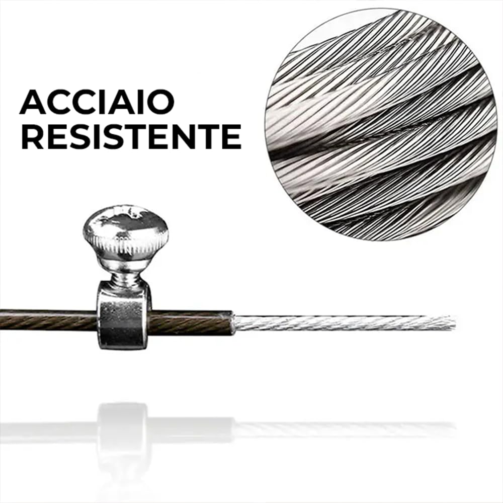 Bear KompleX La corde à sauter de vitesse HUMMER est idéale pour le crossfit, les doubles unders, la boxe, le fitness et le conditionnement. La poignée en aluminium légère et facilement réglable