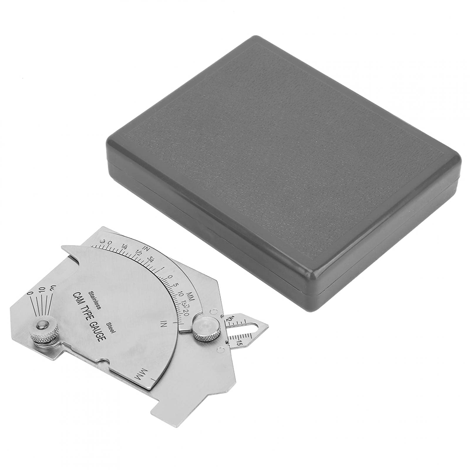 Jauge de Filet de Soudure, Jauge de soudure avec acier inoxydable, Métrique impériale métrique MG-8 pont CAM Règle d'essai d'inspection de joint de soudure avec boîte, pour la Mesure de Soudure