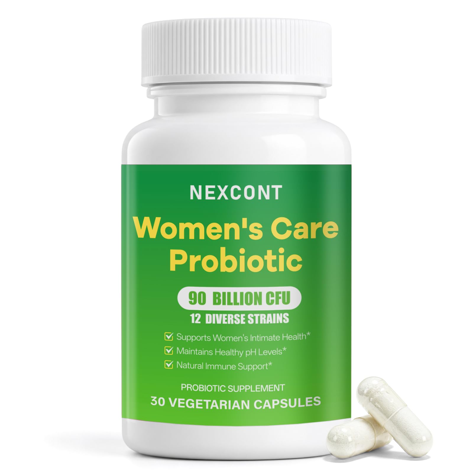 90 Billion CFU 12 Strains Vaginal Probiotics for Women PH Balance, Vaginal, Urinary & Feminine Health, Boost Immune, Digestive and Gut Health Support, Gluten & Soy Free, 30 Vegetarian Capsules