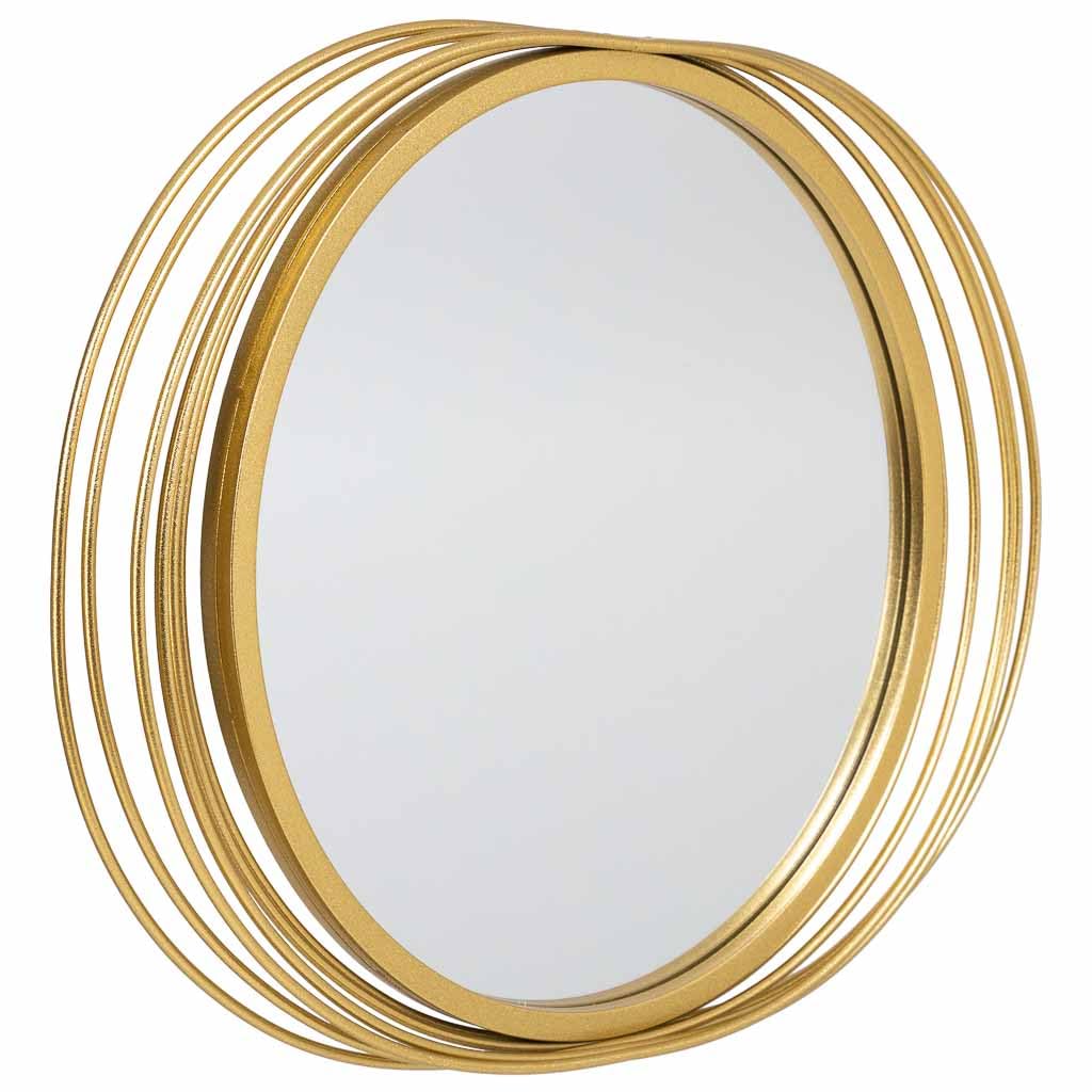 Miroir ovale doré pour entrée accueillante et lumineuse