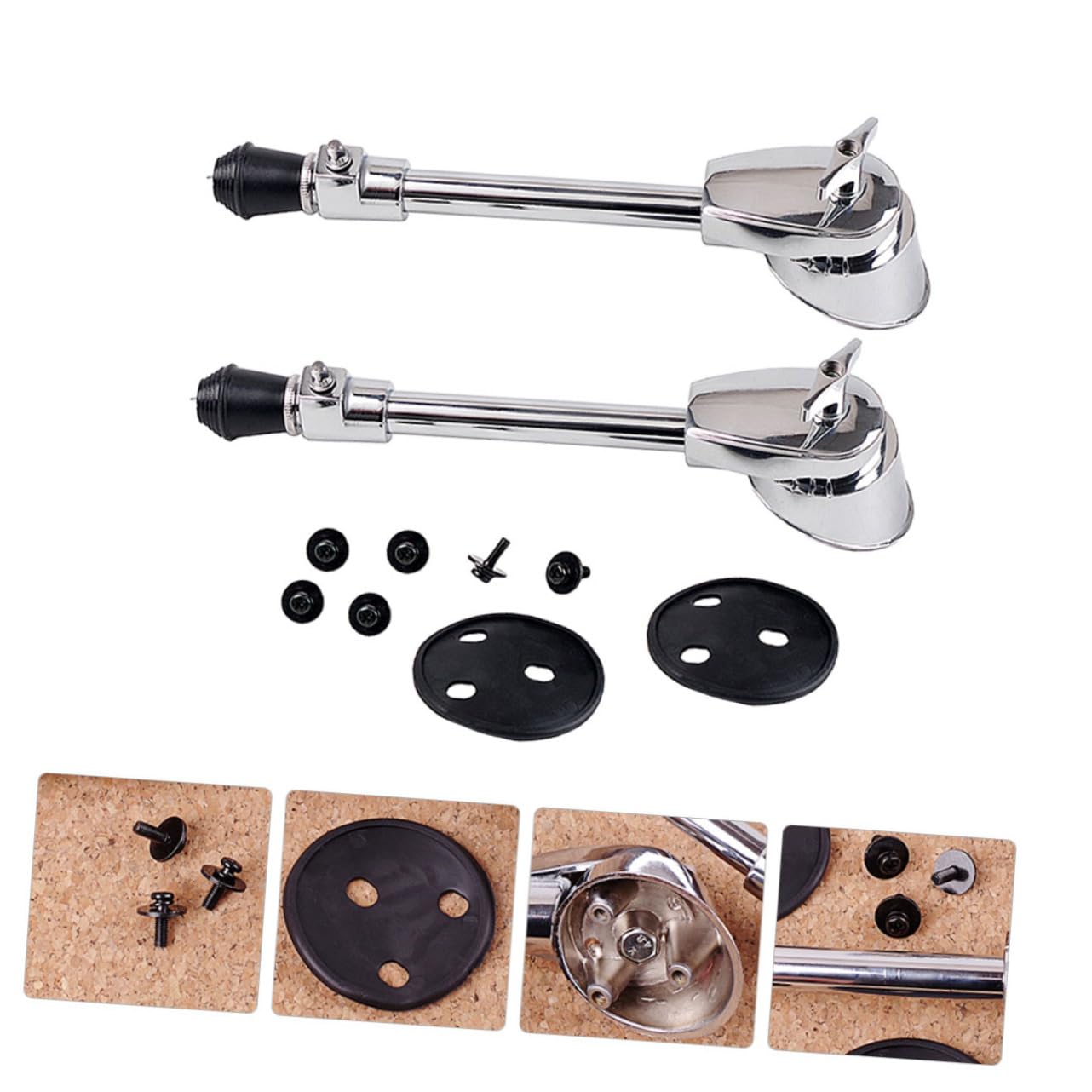 TOYANDONA Gambe Per Tamburo in Inossidabile Supporto Per Sperone Per Tamburo Parte Per Strumenti Percussione Supporto Inferiore Per Grancassa Accessorio Di Ricambio Per Batteria