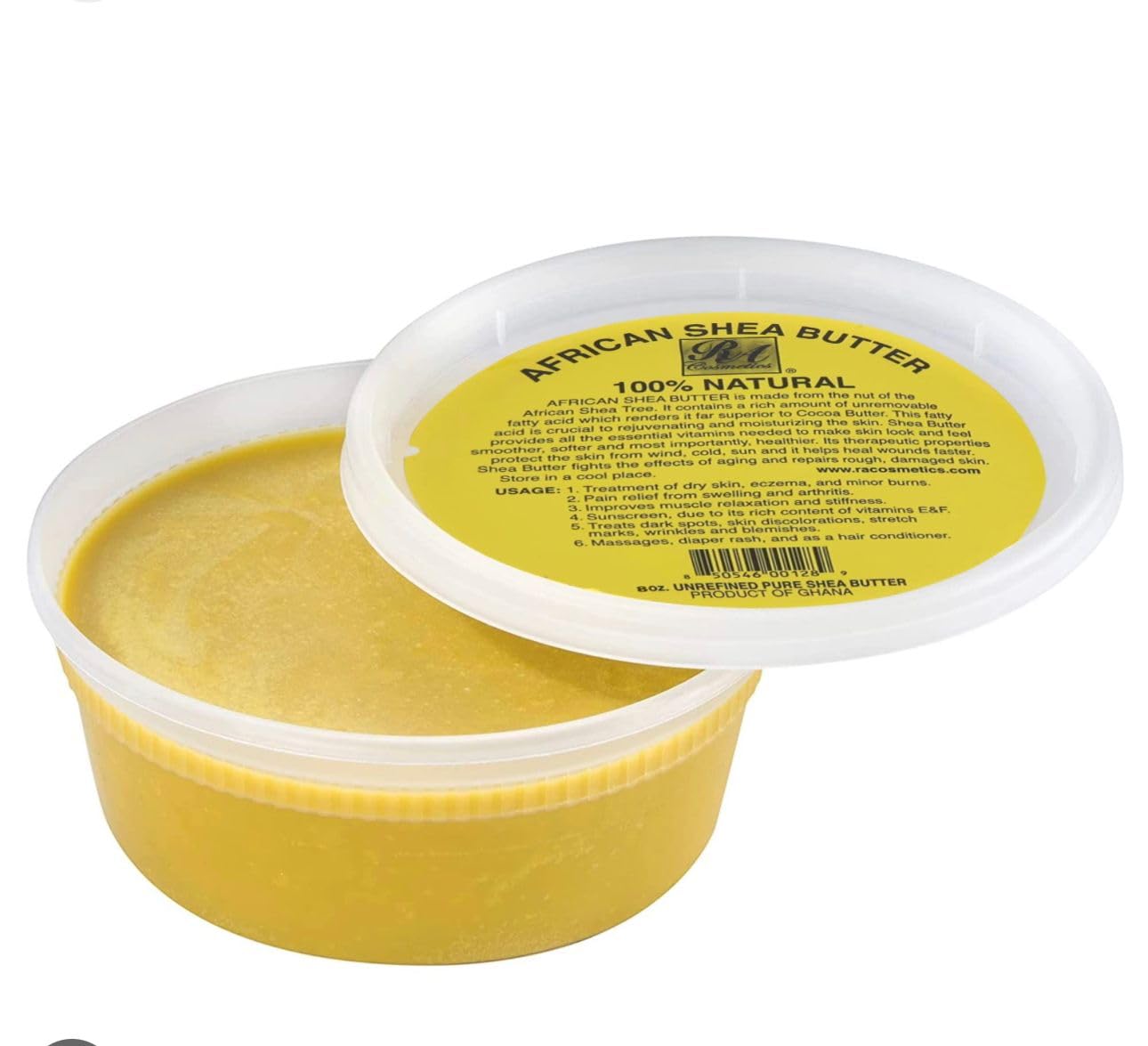 REAL African Shea Butter Pure Raw Unrefined From Ghana"IVORY" 8oz.