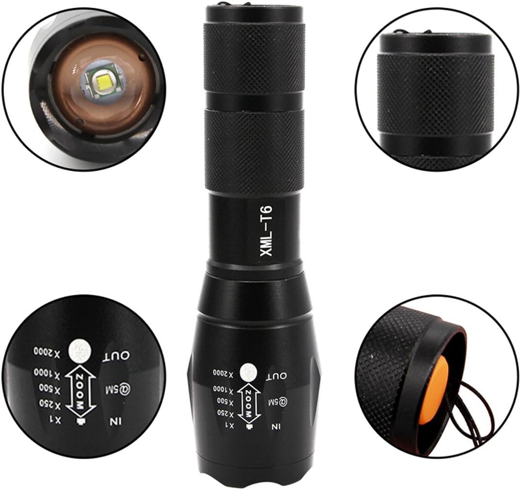 Mikafen Led Flashlight T6 Electric Torch Flash Lamp Strong Torch White Beam